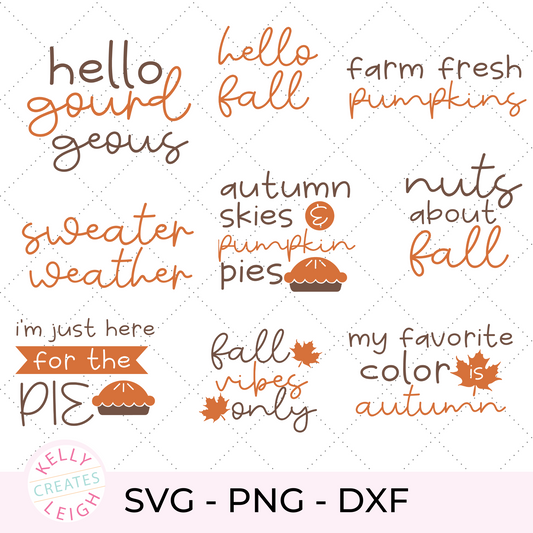 Fall Quotes SVG Bundle