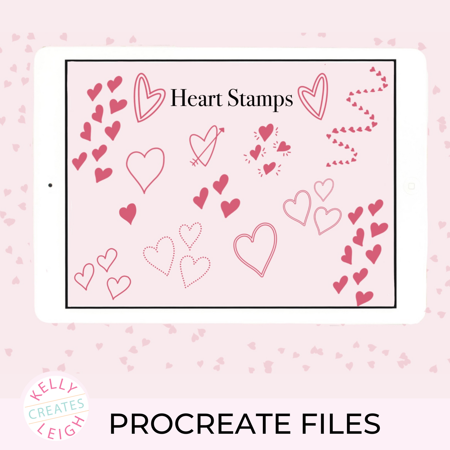 Valentine Procreate Stamps