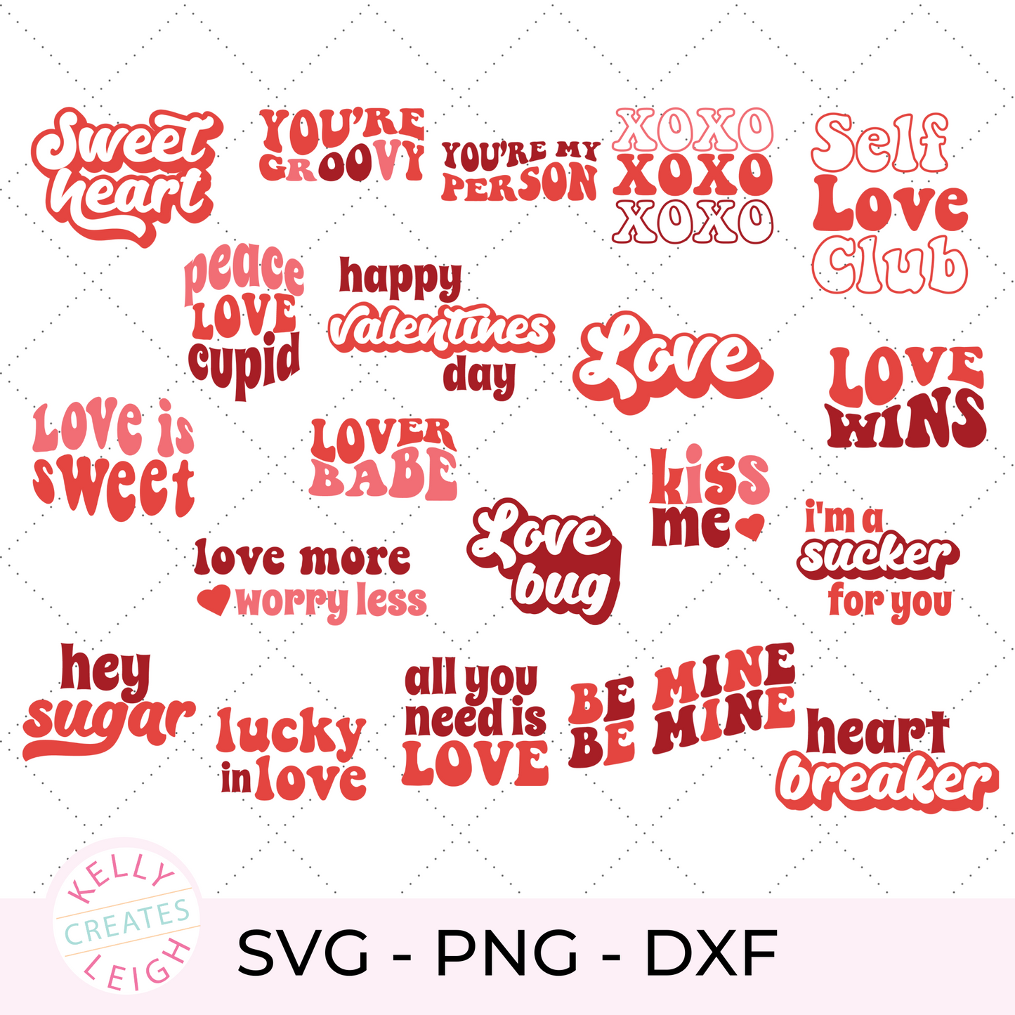 Retro Valentine SVG Bundle
